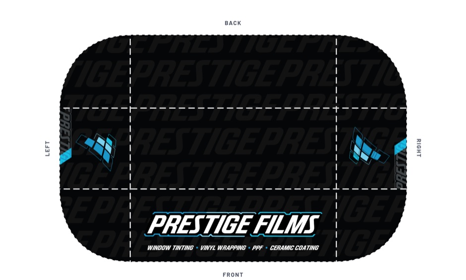Your proof: the design laid flat, exactly as it prints