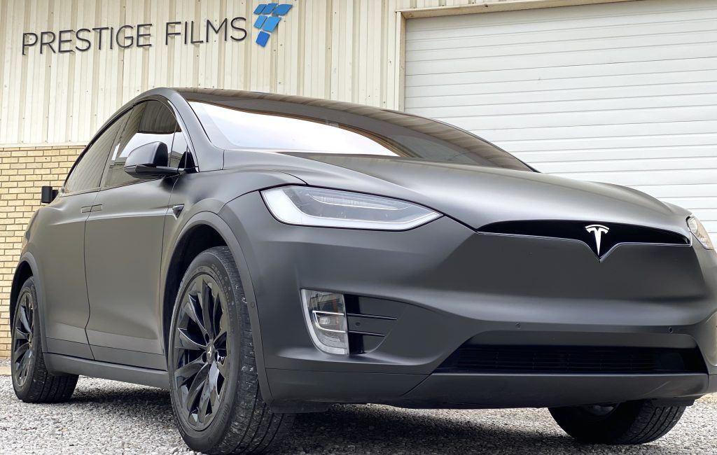 Tesla with Xpel Stealth satin paint protection film