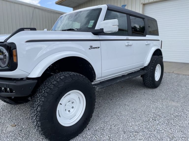 Ford Bronco chrome delete with Black Car Wrap