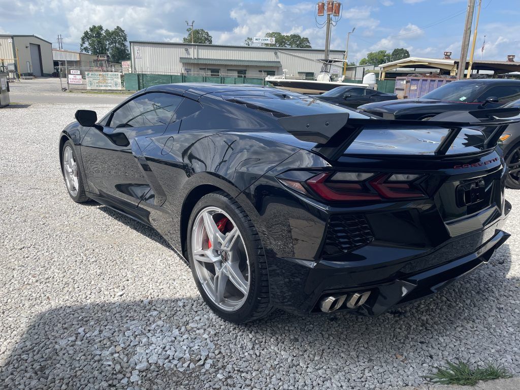 Black Corvette with Xpel Prime XR window tint at Prestige Films in Lafayette, LA