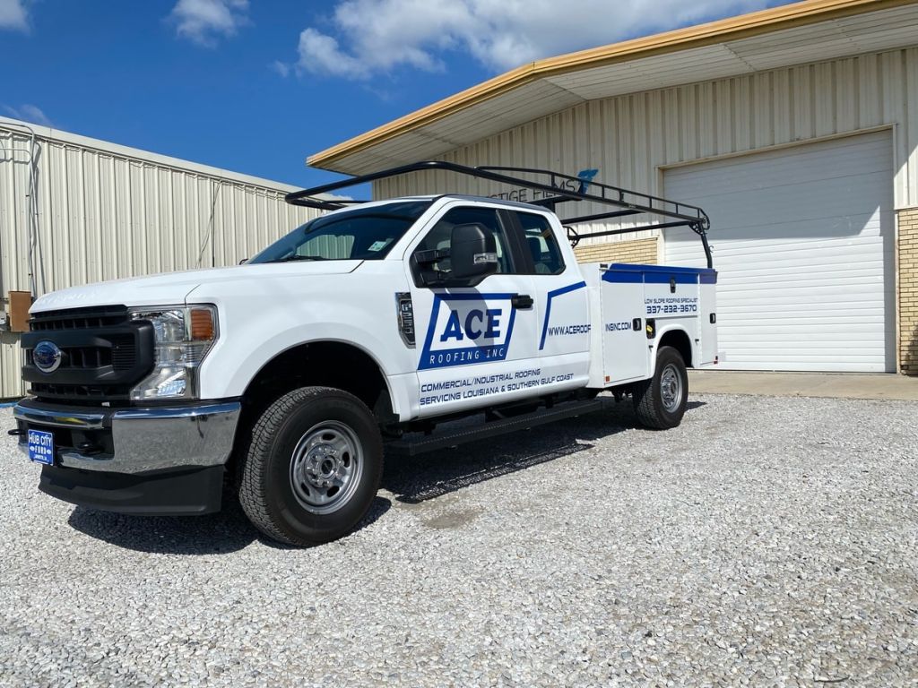 Fleet Wraps installed on a company truck