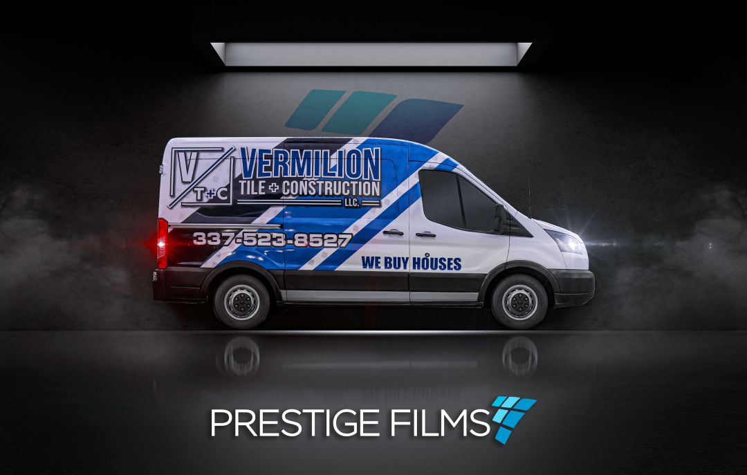 Vermilion Tile & Construction fleet vehicle wrap