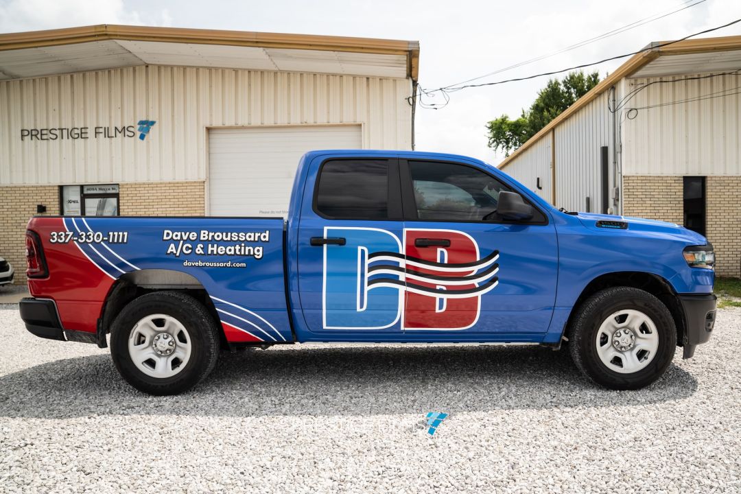 Fleet vehicle wrap by Prestige Films