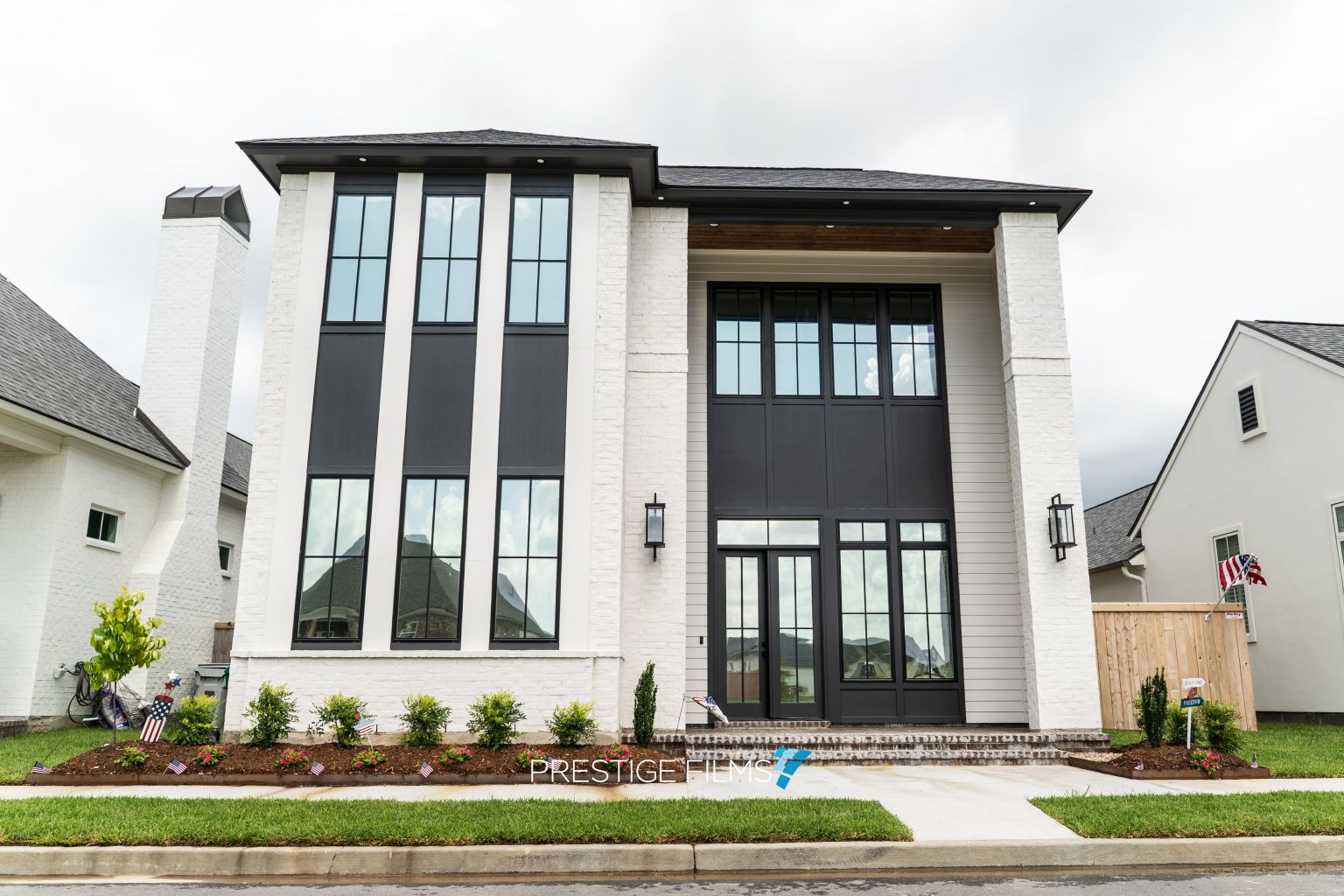 Two-story home with XPEL VISION window film