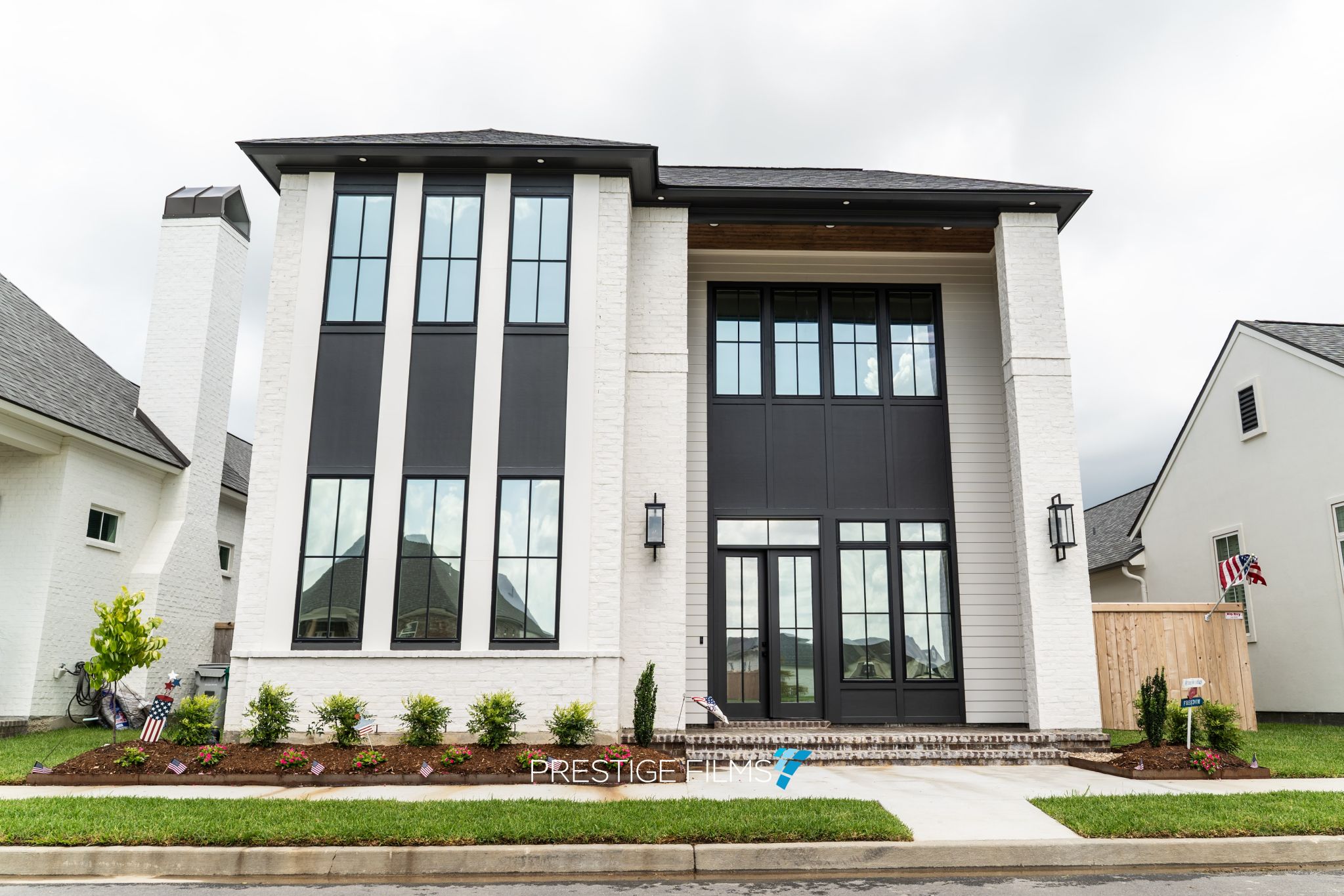 Two-story home with XPEL VISION window film